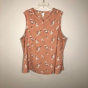 Ava & Viv Floral Short Sleeve Top